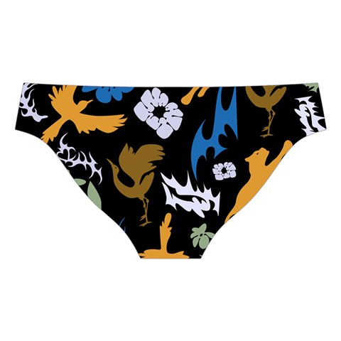 Pattern Design Seamless Texture Cross Back Hipster Bikini Set from ArtsNow.com Back Under