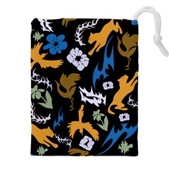 Pattern Design Seamless Texture Drawstring Pouch (4XL) from ArtsNow.com Front