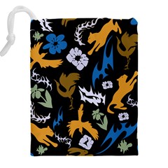 Pattern Design Seamless Texture Drawstring Pouch (4XL) from ArtsNow.com Back