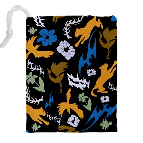 Pattern Design Seamless Texture Drawstring Pouch (5XL) from ArtsNow.com Back