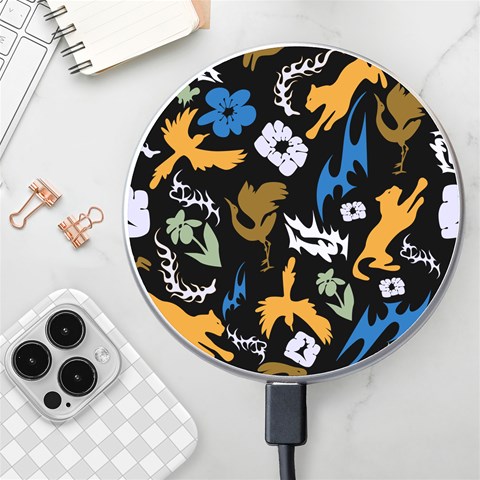 Pattern Design Seamless Texture Wireless Fast Charger(White) from ArtsNow.com Front