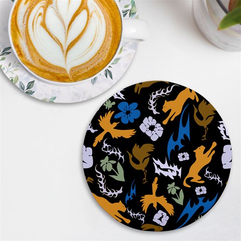 Pattern Design Seamless Texture UV Print Round Tile Coaster from ArtsNow.com Front