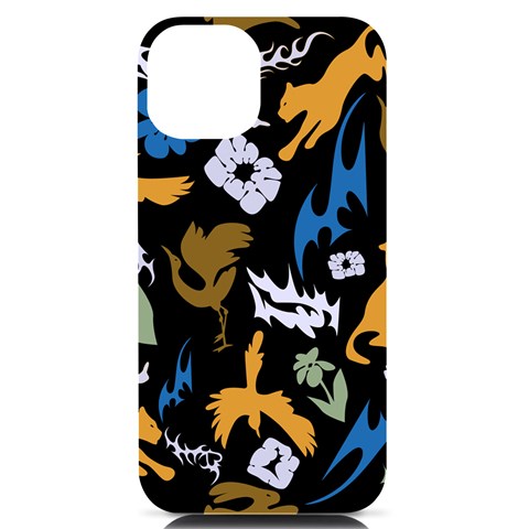 Pattern Design Seamless Texture iPhone 14 Black UV Print PC Hardshell Case from ArtsNow.com Front