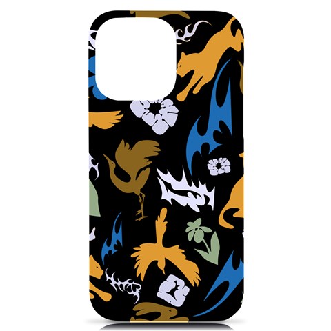 Pattern Design Seamless Texture iPhone 14 Pro Max Black UV Print PC Hardshell Case from ArtsNow.com Front