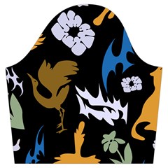 Pattern Design Seamless Texture Trumpet Sleeve Cropped Top from ArtsNow.com Sleeve Right