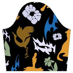 Pattern Design Seamless Texture Trumpet Sleeve Cropped Top from ArtsNow.com Sleeve Left