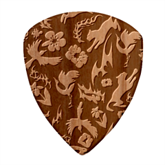 Pattern Design Seamless Texture Guitar Shape Wood Guitar Pick Holder Case And Picks Set from ArtsNow.com Pick