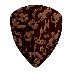 Pattern Design Seamless Texture Square Wood Guitar Pick Holder Case And Picks Set from ArtsNow.com Pick