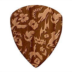 Pattern Design Seamless Texture Wood Guitar Pick (Set of 10) from ArtsNow.com Front