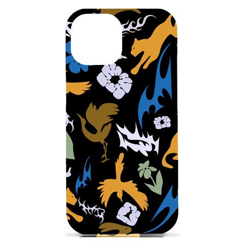 Pattern Design Seamless Texture iPhone 15 Plus Black UV Print PC Hardshell Case from ArtsNow.com Front