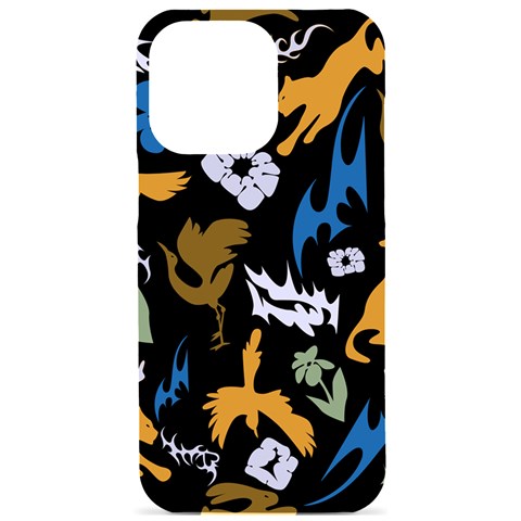 Pattern Design Seamless Texture iPhone 15 Pro Max Black UV Print PC Hardshell Case from ArtsNow.com Front