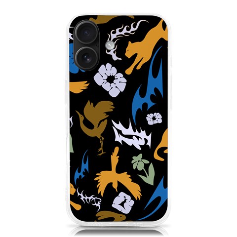 Pattern Design Seamless Texture iPhone 16 TPU UV Print Case from ArtsNow.com Front