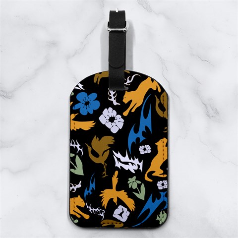 Pattern Design Seamless Texture Nappa Leather Luggage Tag Rectangle from ArtsNow.com Front