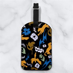Pattern Design Seamless Texture Nappa Leather Luggage Tag Rectangle from ArtsNow.com Front