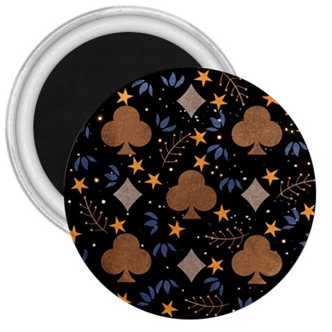 Seamless Pattern Repeat Repetition 3  Magnets from ArtsNow.com Front