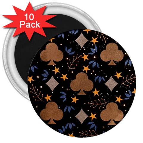 Seamless Pattern Repeat Repetition 3  Magnets (10 pack)  from ArtsNow.com Front