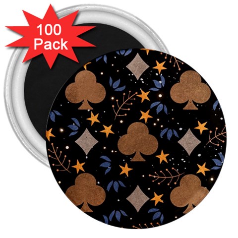 Seamless Pattern Repeat Repetition 3  Magnets (100 pack) from ArtsNow.com Front