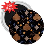 Seamless Pattern Repeat Repetition 3  Magnets (100 pack)
