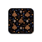 Seamless Pattern Repeat Repetition Rubber Square Coaster (4 pack)