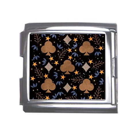 Seamless Pattern Repeat Repetition Mega Link Italian Charm (18mm) from ArtsNow.com Front