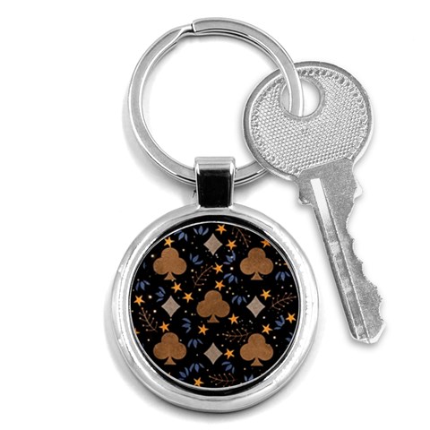 Seamless Pattern Repeat Repetition Key Chain (Round) from ArtsNow.com Front