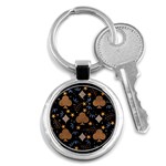 Seamless Pattern Repeat Repetition Key Chain (Round)