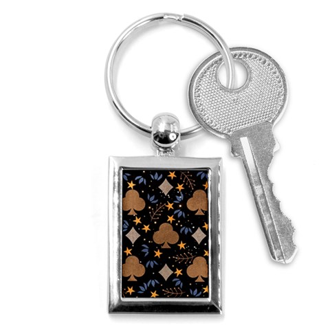 Seamless Pattern Repeat Repetition Key Chain (Rectangle) from ArtsNow.com Front