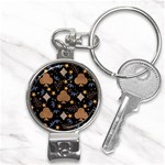 Seamless Pattern Repeat Repetition Nail Clippers Key Chain