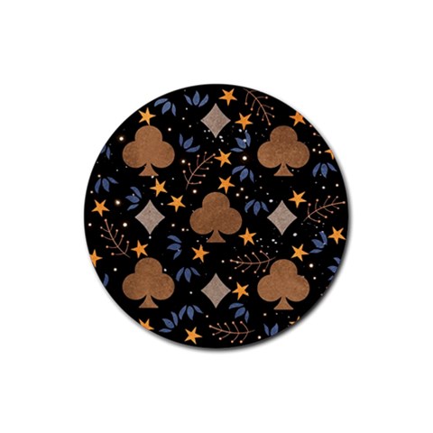 Seamless Pattern Repeat Repetition Rubber Coaster (Round) from ArtsNow.com Front