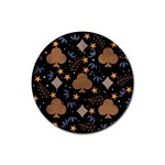 Seamless Pattern Repeat Repetition Rubber Round Coaster (4 pack)