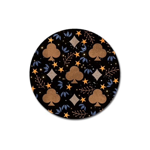Seamless Pattern Repeat Repetition Magnet 3  (Round) from ArtsNow.com Front