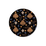 Seamless Pattern Repeat Repetition Magnet 3  (Round)
