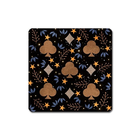 Seamless Pattern Repeat Repetition Square Magnet from ArtsNow.com Front