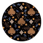 Seamless Pattern Repeat Repetition Magnet 5  (Round)