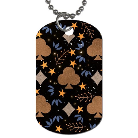 Seamless Pattern Repeat Repetition Dog Tag (One Side) from ArtsNow.com Front