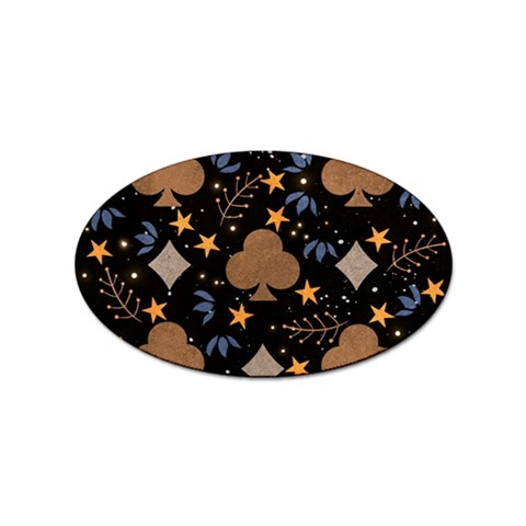 Seamless Pattern Repeat Repetition Sticker Oval (10 pack) from ArtsNow.com Front