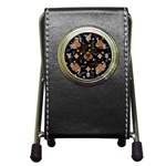 Seamless Pattern Repeat Repetition Pen Holder Desk Clock