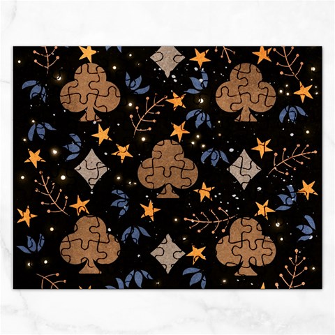 Seamless Pattern Repeat Repetition Rectangular Jigsaw Puzzl from ArtsNow.com Front
