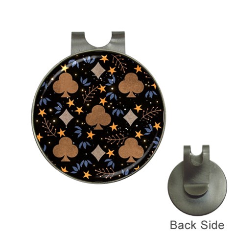Seamless Pattern Repeat Repetition Hat Clips with Golf Markers from ArtsNow.com Front
