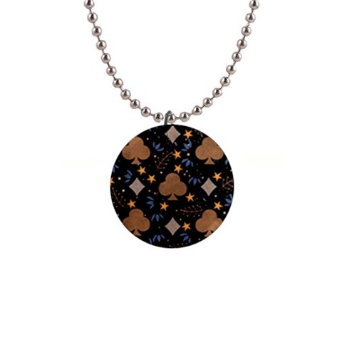 Seamless Pattern Repeat Repetition 1  Button Necklace from ArtsNow.com Front