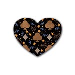 Seamless Pattern Repeat Repetition Rubber Coaster (Heart)
