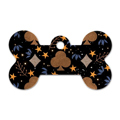 Seamless Pattern Repeat Repetition Dog Tag Bone (Two Sides) from ArtsNow.com Front