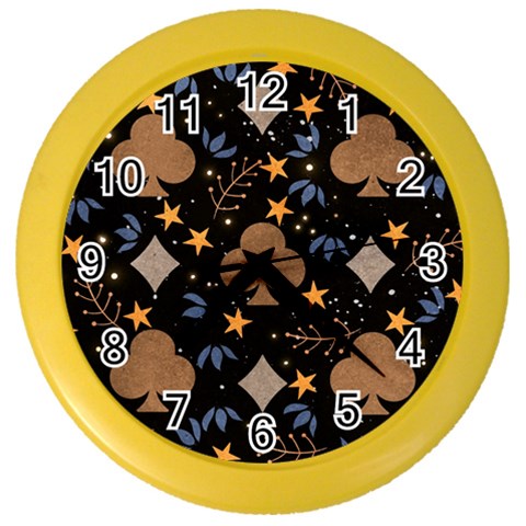 Seamless Pattern Repeat Repetition Color Wall Clock from ArtsNow.com Front