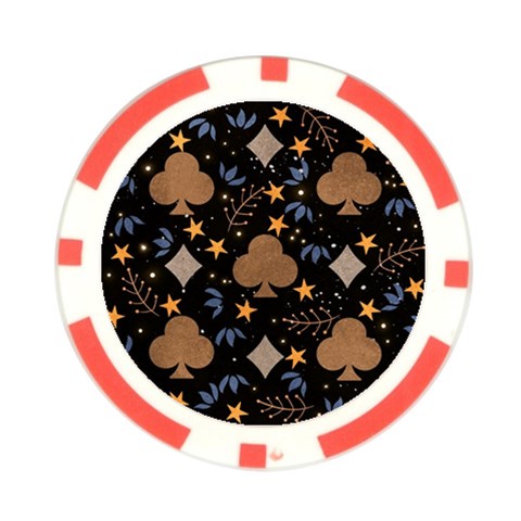 Seamless Pattern Repeat Repetition Poker Chip Card Guard from ArtsNow.com Front