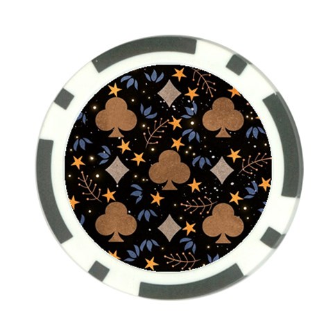 Seamless Pattern Repeat Repetition Poker Chip Card Guard from ArtsNow.com Back