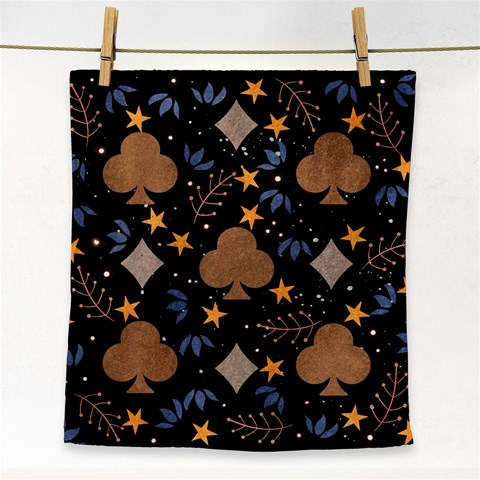 Seamless Pattern Repeat Repetition Face Towel from ArtsNow.com Front
