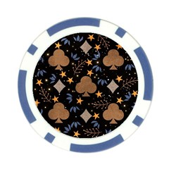 Seamless Pattern Repeat Repetition Poker Chip Card Guard (10 pack) from ArtsNow.com Back