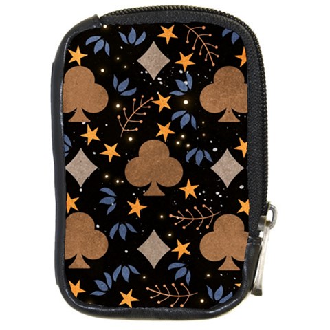 Seamless Pattern Repeat Repetition Compact Camera Leather Case from ArtsNow.com Front
