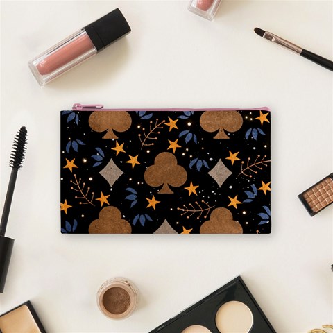 Seamless Pattern Repeat Repetition Cosmetic Bag (Small) from ArtsNow.com Front
