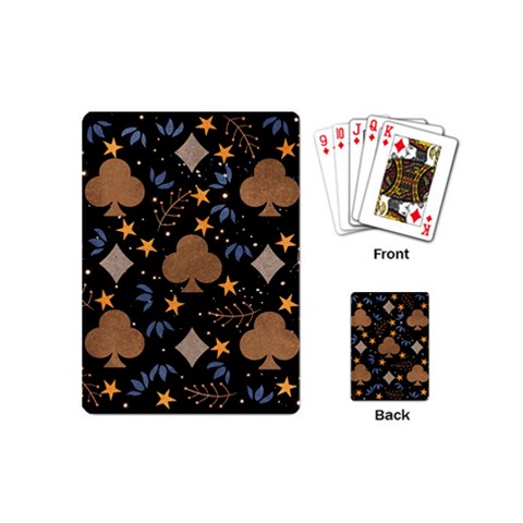 Seamless Pattern Repeat Repetition Playing Cards Single Design (Mini) from ArtsNow.com Back